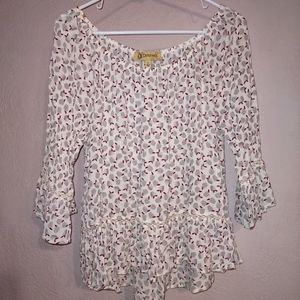 Democracy Boho Peasant Blouse